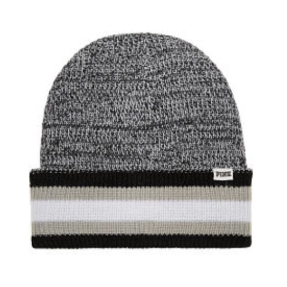 PINK Victoria's Secret Accessories - NWT Pink Victoria's Secret Grey Beanie
